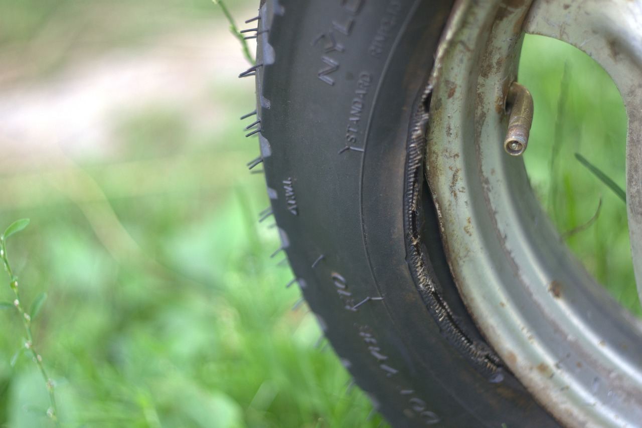 Tire tread plug repair technique on the road