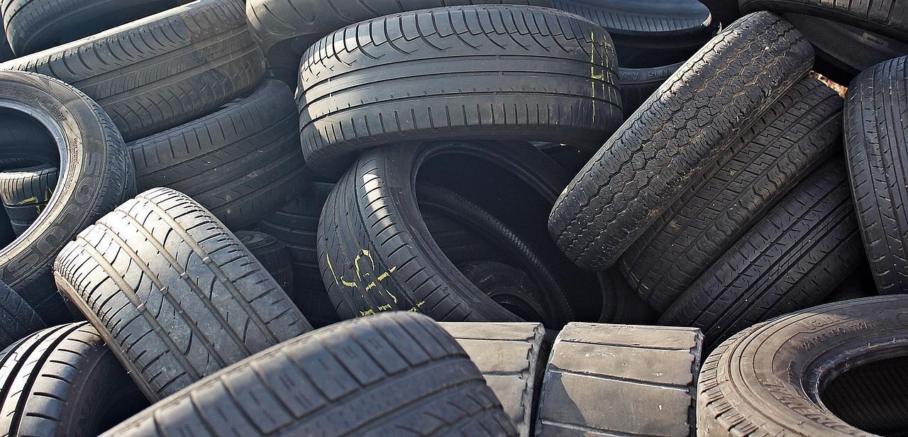 Tires at a service shop